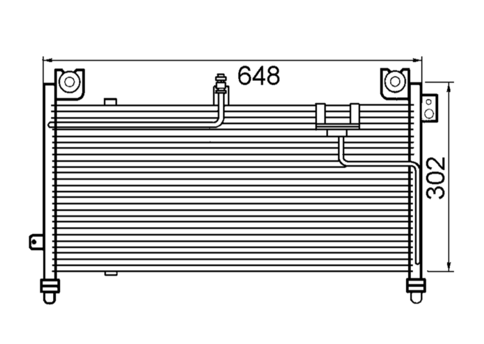 Ford Laser KJ Condenser / CFD16022A