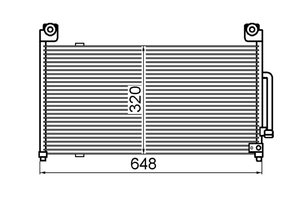 Ford Laser KJ KL Condenser / CFD16022B