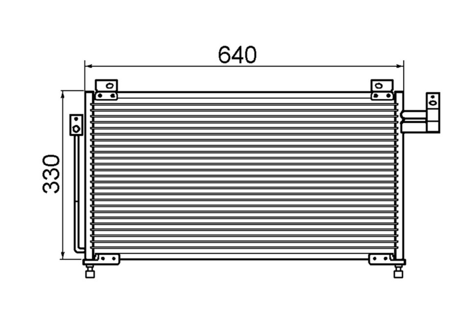 Ford Laser KN KQ Condenser / CFD16023