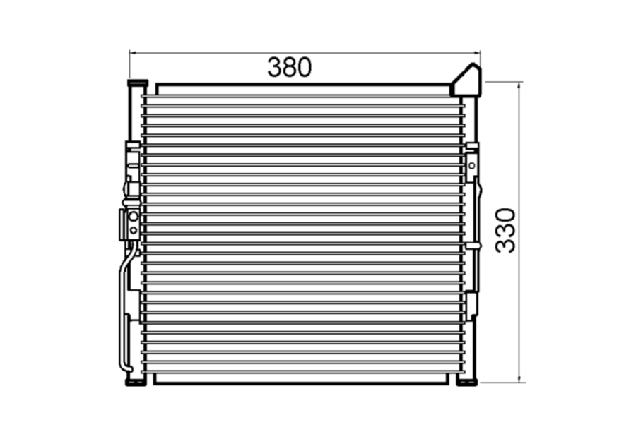 Honda Civic EH CRX EH Condenser / CHO17017B