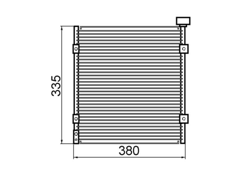 Honda Civic Sedan EK Coupe EJ EM Condenser / CHO17017C