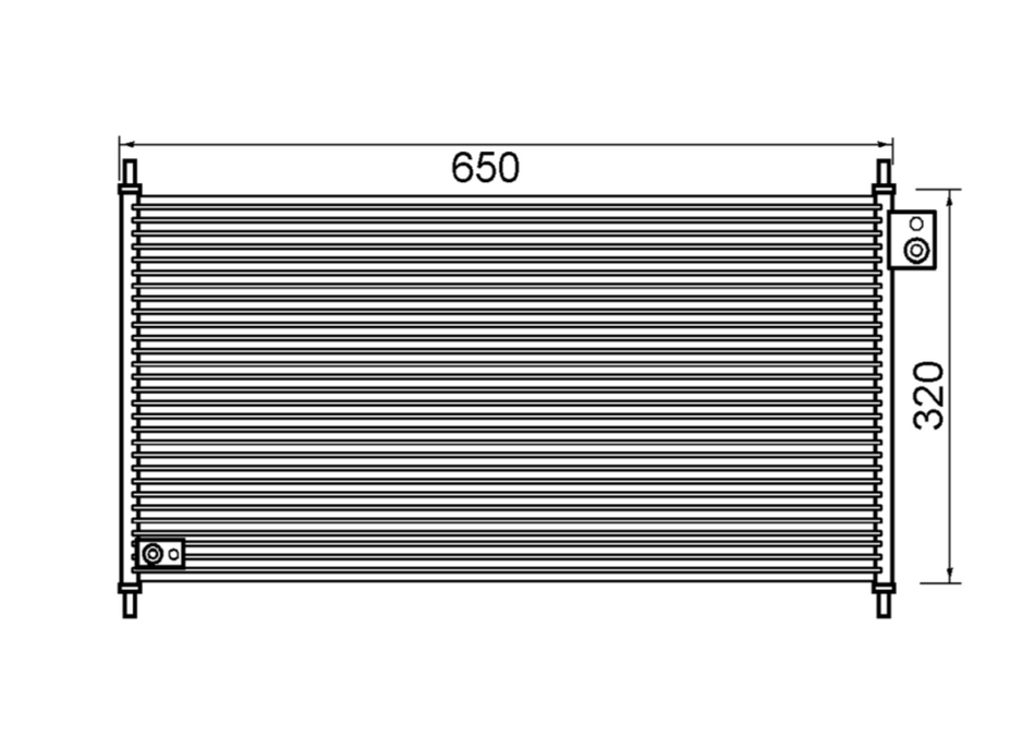Honda Prelude BB 2.2L V4 Condenser / CHO17037