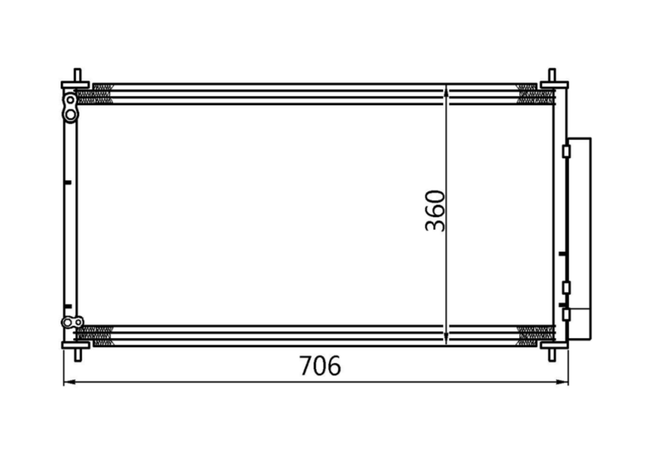 Honda Accord 8th Gen Condenser / CHO17049