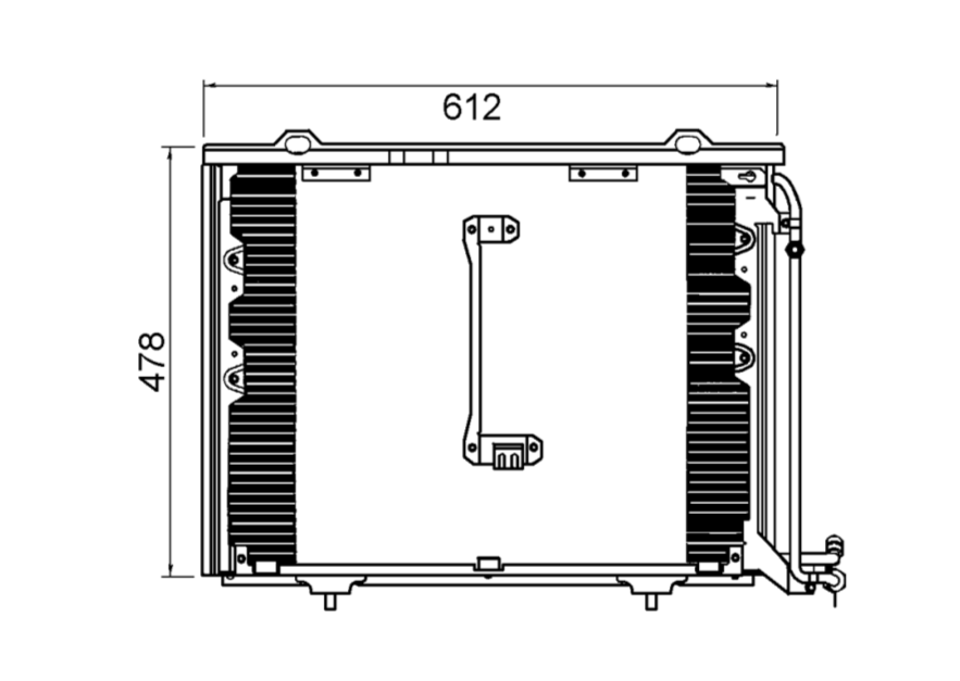 Mercedes-Benz C-Class W202 E230 W210 Condenser / CMB15022