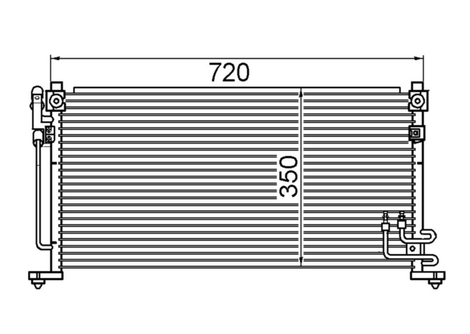 Mitsubishi Lancer CG Condenser / CMI12025A