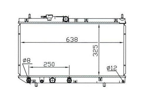Daihatsu Pyzar Wagon G301 G303 Radiator / DA41014