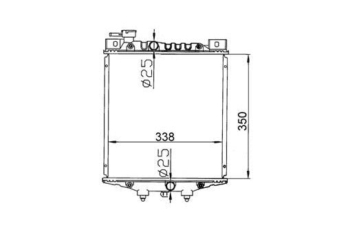 Daihatsu Charade G11 1.0L Manual Radiator / DA41017