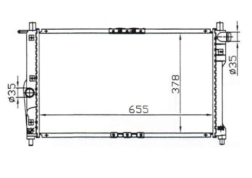 Daewoo Nubira 4/5-Door Wagon Manual Radiator / DW42016