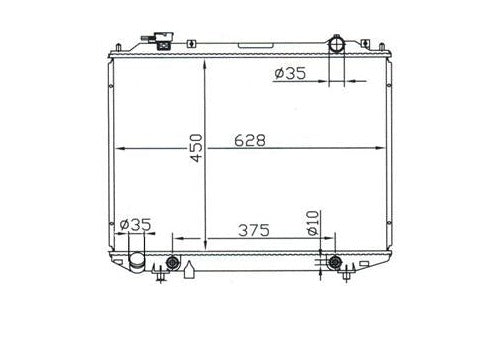 Ford Courier PD PE PG PH Radiator / FD16011