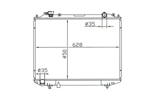 Ford Courier PD PE PG PH Manual Radiator / FD16012