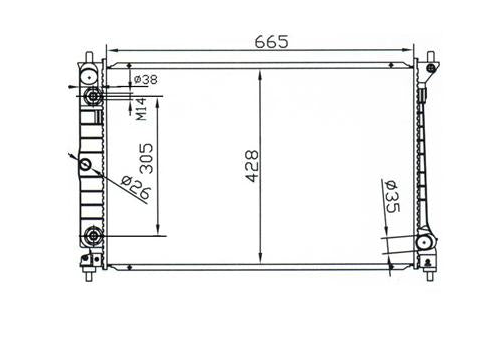 Ford Falcon AU II V6 Radiator / FD16015