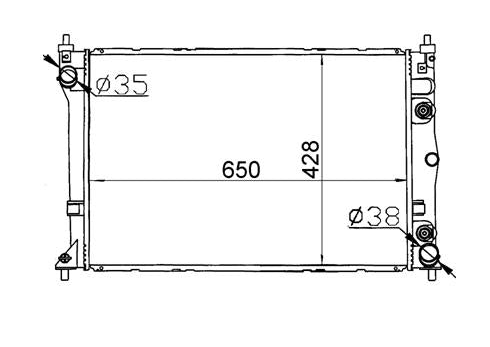 Ford Falcon BA/BF V6 Radiator / FD16016