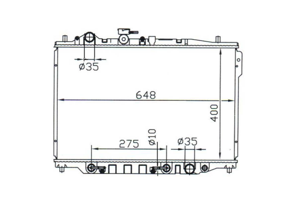 Ford Telstar AT AV 2.2L Radiator / FD16025