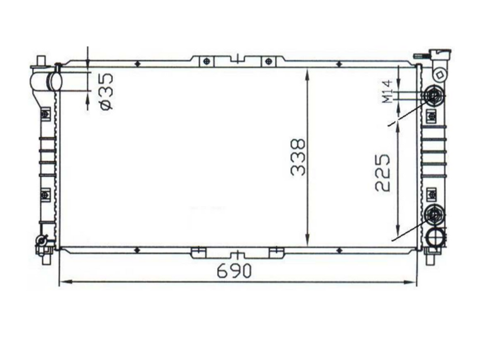 Ford Telstar AX AY 1.8L/2.0L Radiator / FD16026