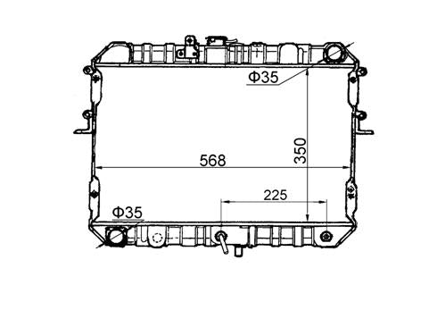 Ford Econovan Petrol Radiator / FD16032