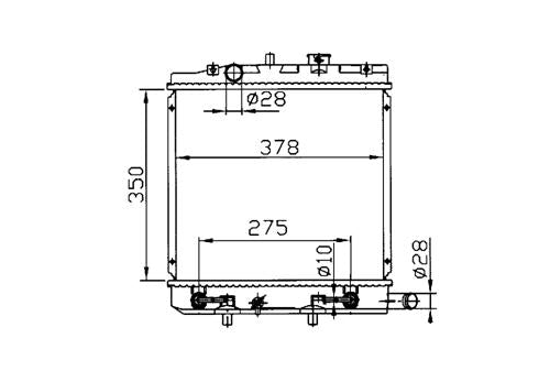 Ford Festiva WB 1.3L Radiator / FD16039