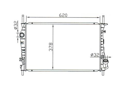 Ford Modeo 1.8L Turbo Diesel 2.5L Petrol Manual Radiator / FD16049