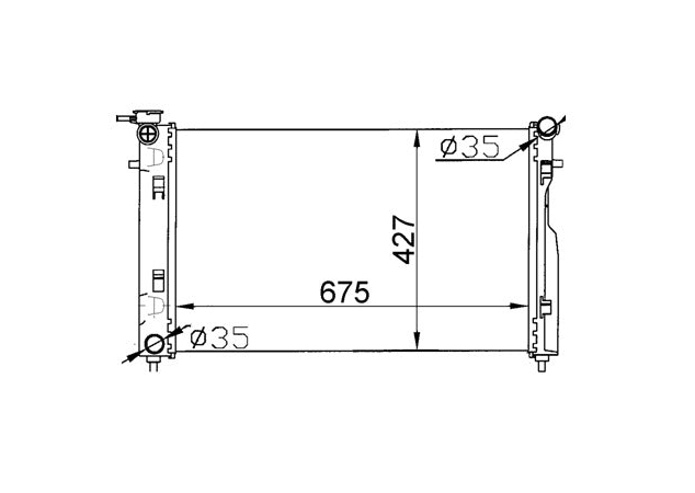 Holden Commodore VY V6 Manual Radiator / HD22022