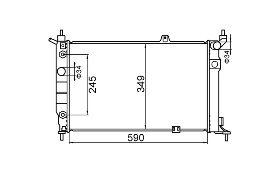Holden Astra TR V4 1.6L/1.8L/2.0L Radiator / HD22025
