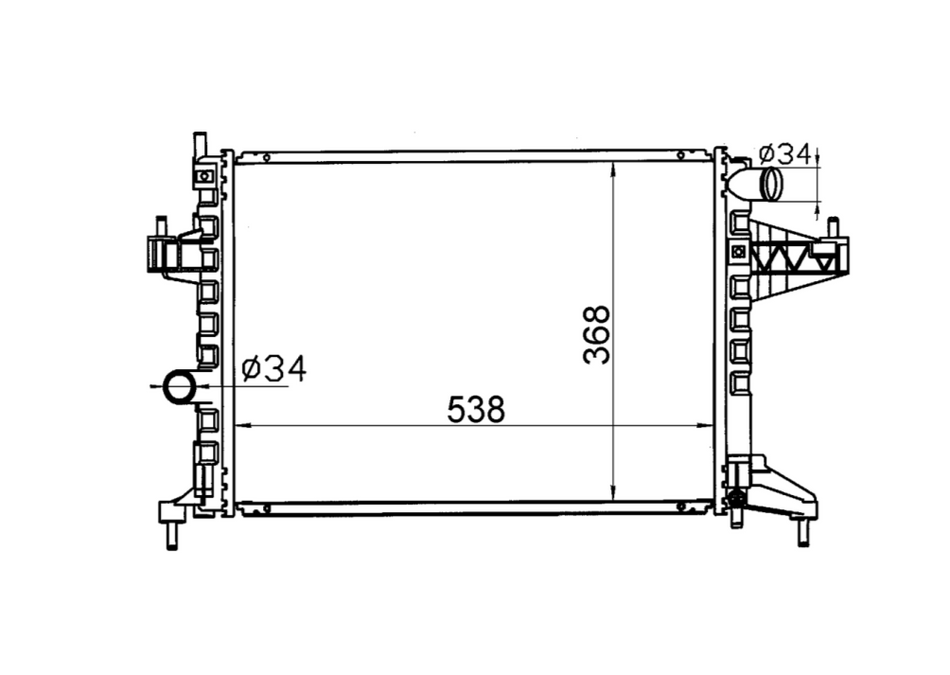 Holden Barina XC V4 Manual Radiator / HD22027