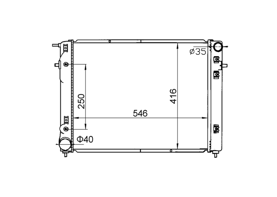 Holden Commodore VN V6 Radiator / HD22040