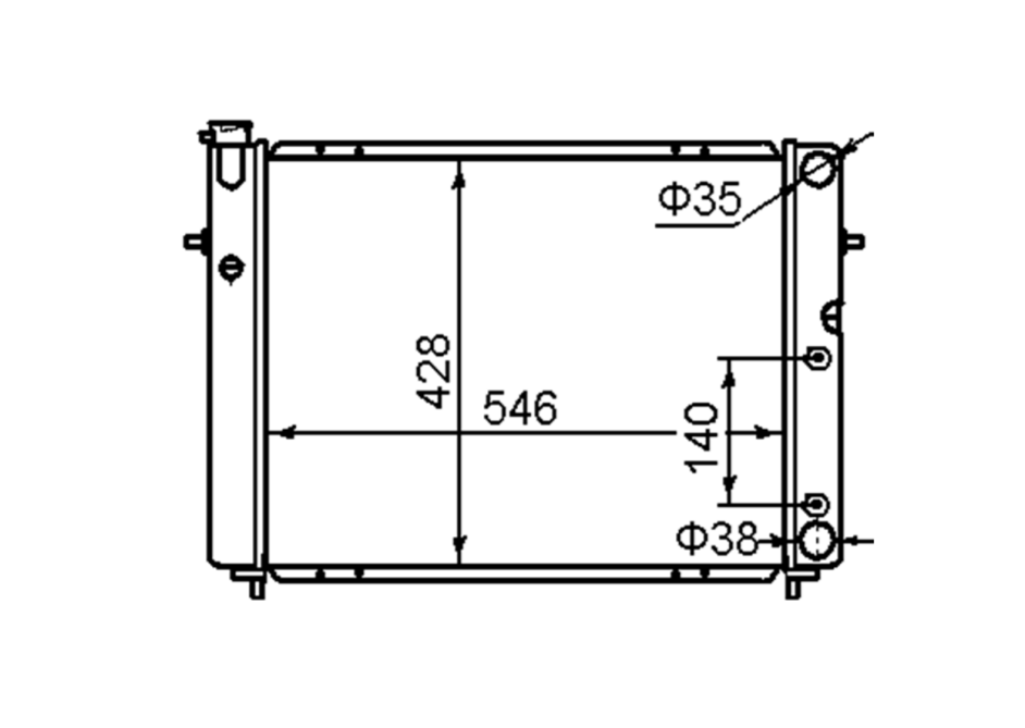 Holden Commodore VL V6 Full Aluminium Radiator / HD22041A