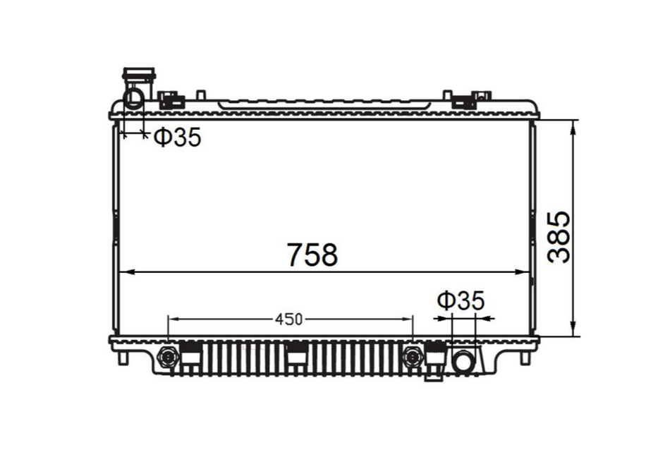 Holden Commodore VE V8 Radiator / HD22053