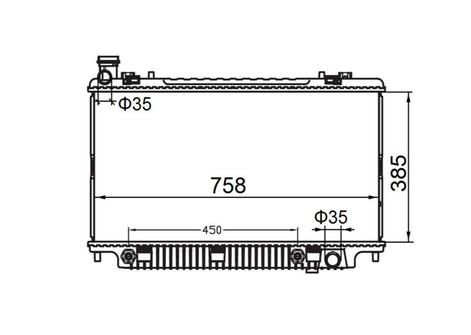 Holden Astra AH 1.8L L4 Petrol Radiator / HD22054