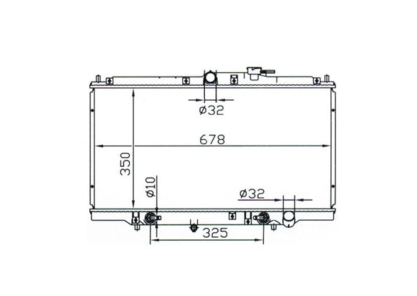 Honda Accord CD 2.2L Radiator / HO17013
