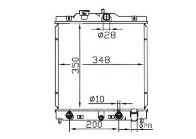 Honda Civic EG EH EK Radiator / HO17017