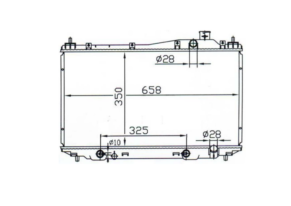 Honda Civic ES EU Full Aluminium Radiator / HO17021A