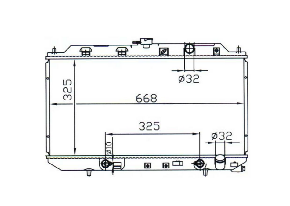 Honda Integra DA9 Radiator / HO17024