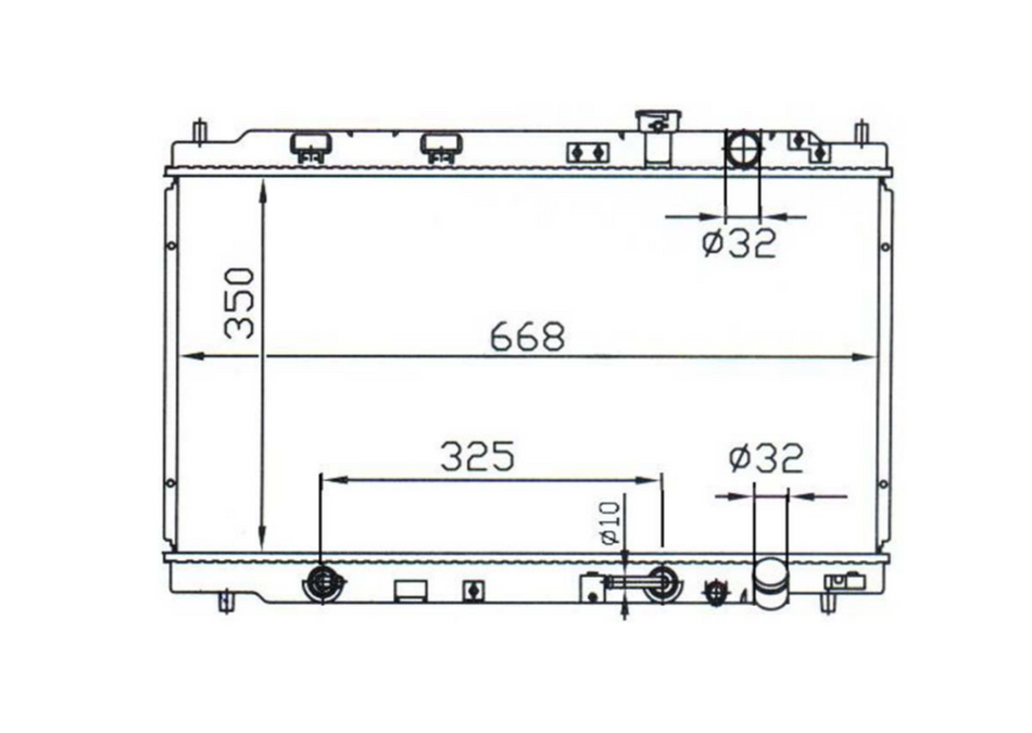 Honda Integra DC4 Full Aluminium Radiator / HO17025A