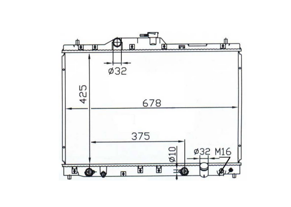 Honda Legend KA7 3.2L V6 Radiator / HO17030