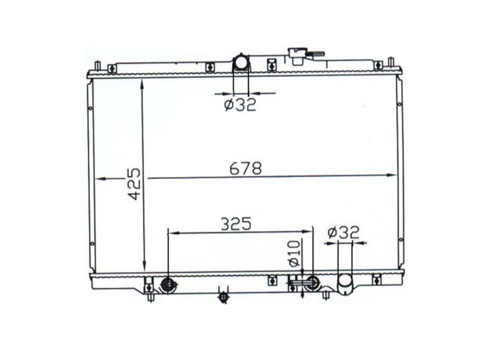 Honda Odyssey RA I V4 Radiator / HO17032