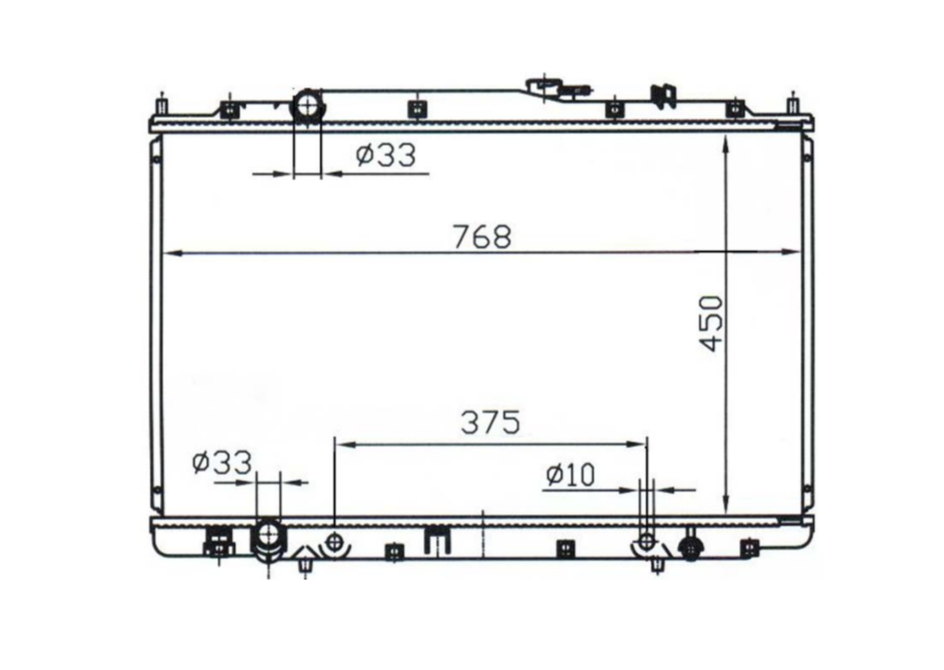 Honda Odyssey RA II 2.3L Radiator / HO17033