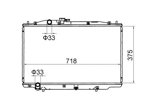 Honda Accord CM 3.0L V6 Radiator / HO17044