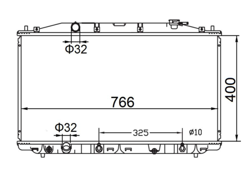 Honda Accord CP 4-Door 8th Gen Radiator / HO17049