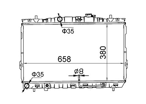 Hyundai Tiburon GK V4 Radiator / HY21016