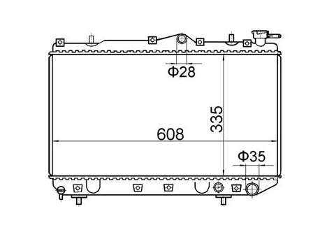 Hyundai Excel X2 Manual Radiator / HY21022