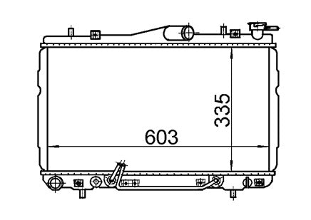Hyundai S Coupe Radiator / HY21025