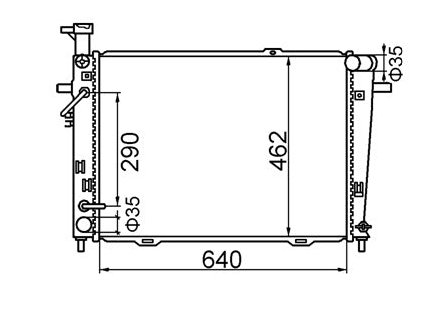 Hyundai Tucson Wagon Radiator / HY21033