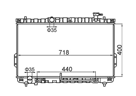 Hyundai Santa FE SM Wagon Radiator / HY21034