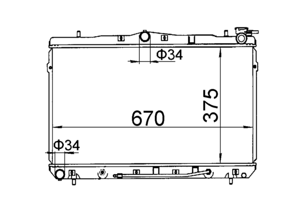 Hyundai Coupe FX Radiator / HY21035 – Gepps Cross Auto Parts