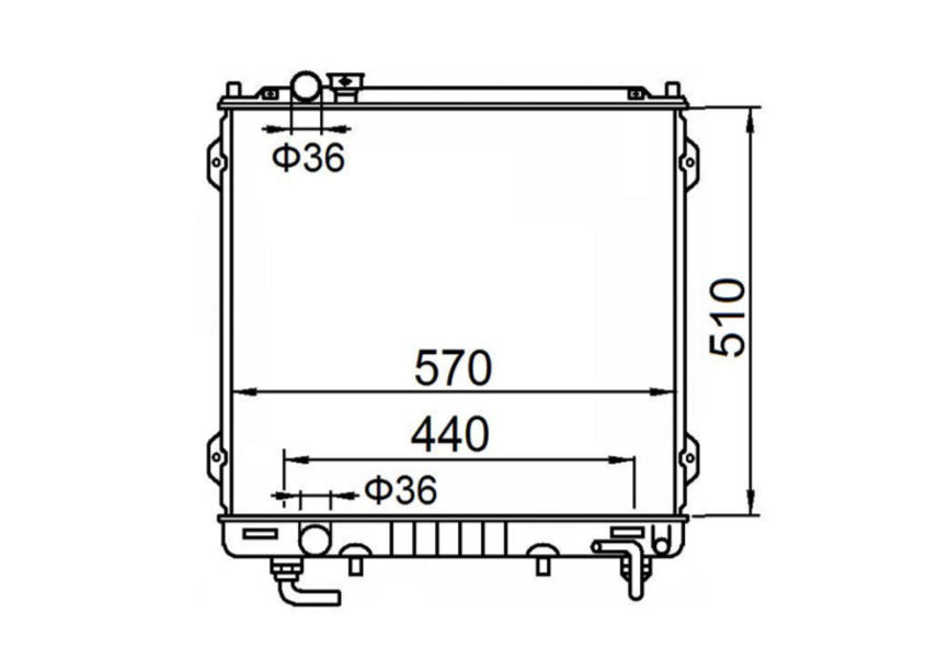 Hyundai Terracan Wagon Petrol Radiator / HY21037
