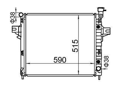 Jeep Grand Cherokee WJ WG 4.7L V8 Radiator / JP28012