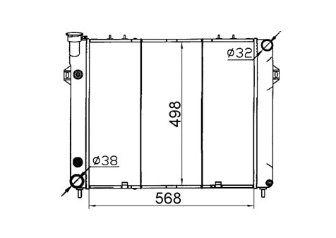 Jeep Grand Cherokee ZG 4.0L Radiator / JP28014