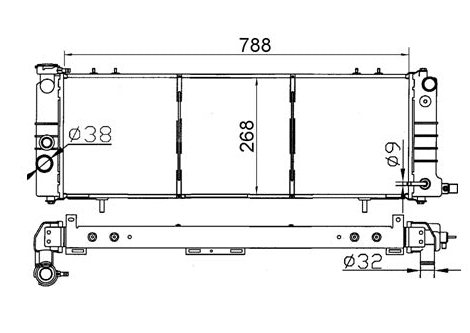 Jeep Cherokee XJ Radiator / JP28015