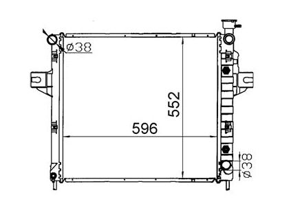 Jeep Grand Cherokee 4.7L V8 Radiator / JP28017