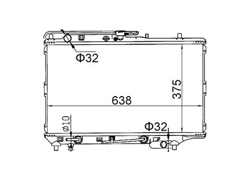 Kia Mentor 1.5L Radiator / KI29011